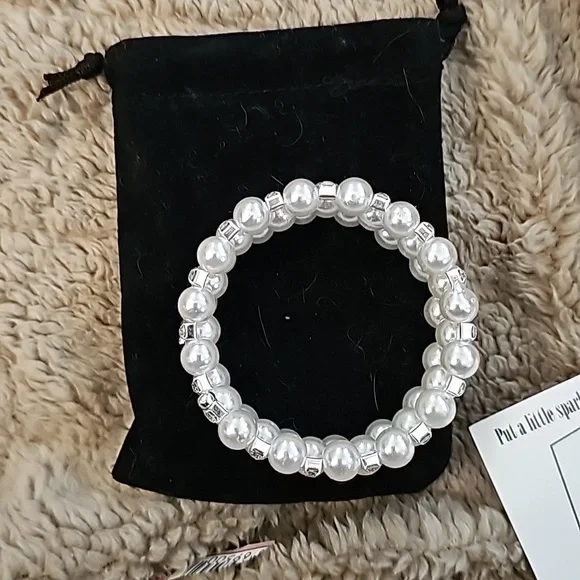 NEW Swarovski Crystal & Pearl Bracelet - Picture 10 of 10
